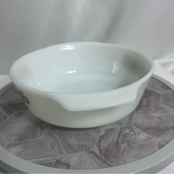 Vintage Anchor Hocking Fruit Harvest Fire-King 1 Qt Casserole Dish USA - Picture 3 of 9